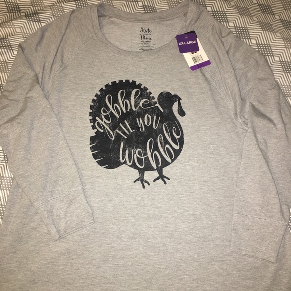 State of Mine Tops - Gray Super Soft L/S Turkey Tee